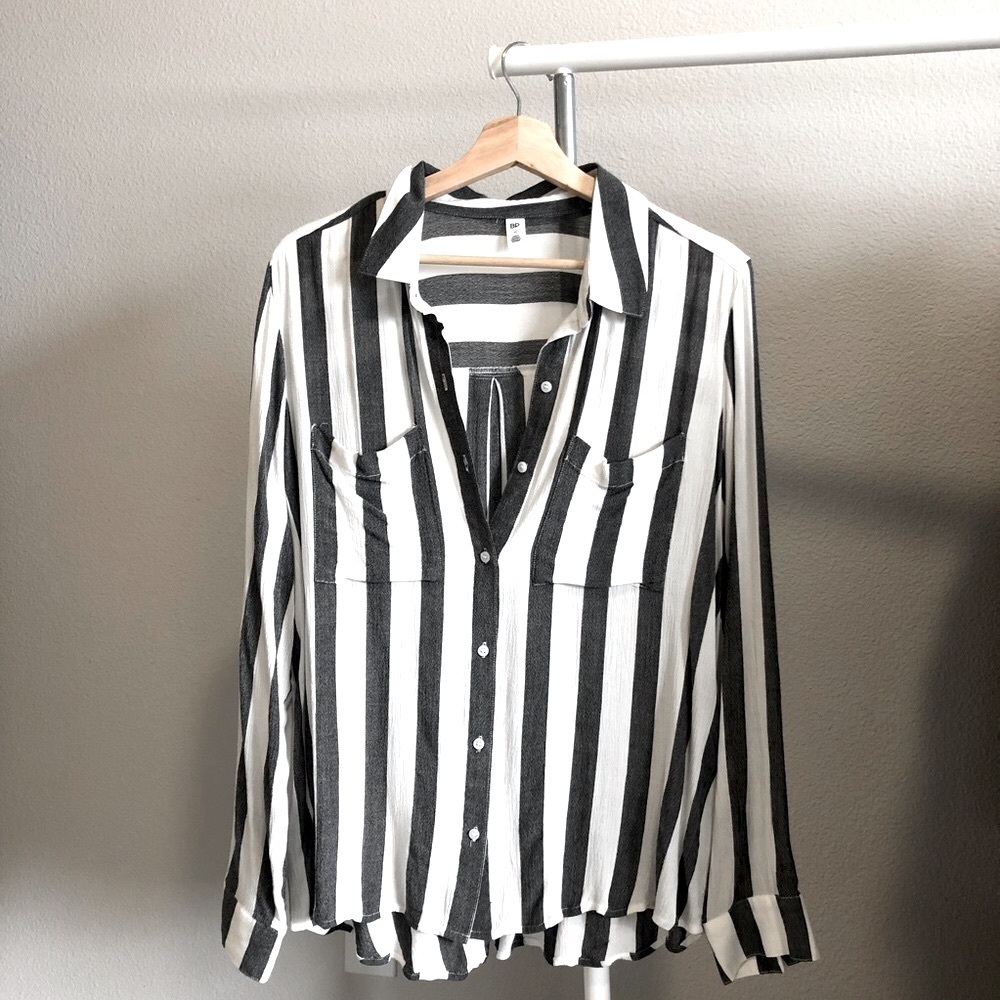 BP Button-up loose fitting top